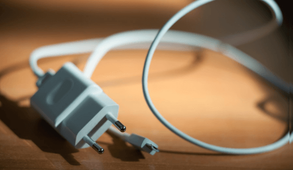 Lost chargers are commonly found in hotel rooms as lost property