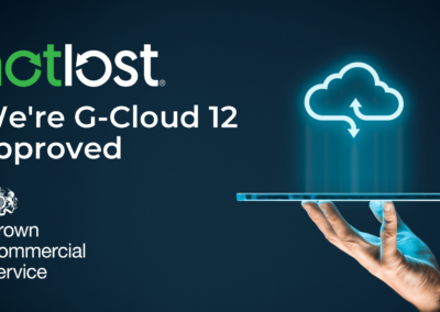 NotLost est fier d'être un fournisseur agréé dans le cadre du G-Cloud 12 du gouvernement britannique.