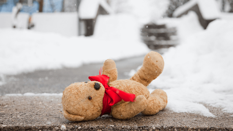Lost property teddy children's toy
