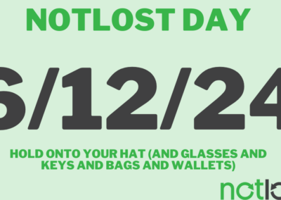 NotLost Day: What gets lost, why and when?