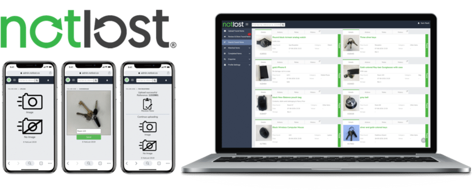 NotLost logo platform lost property process